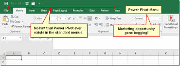 Enabling Power Pivot in Excel 2010 & above