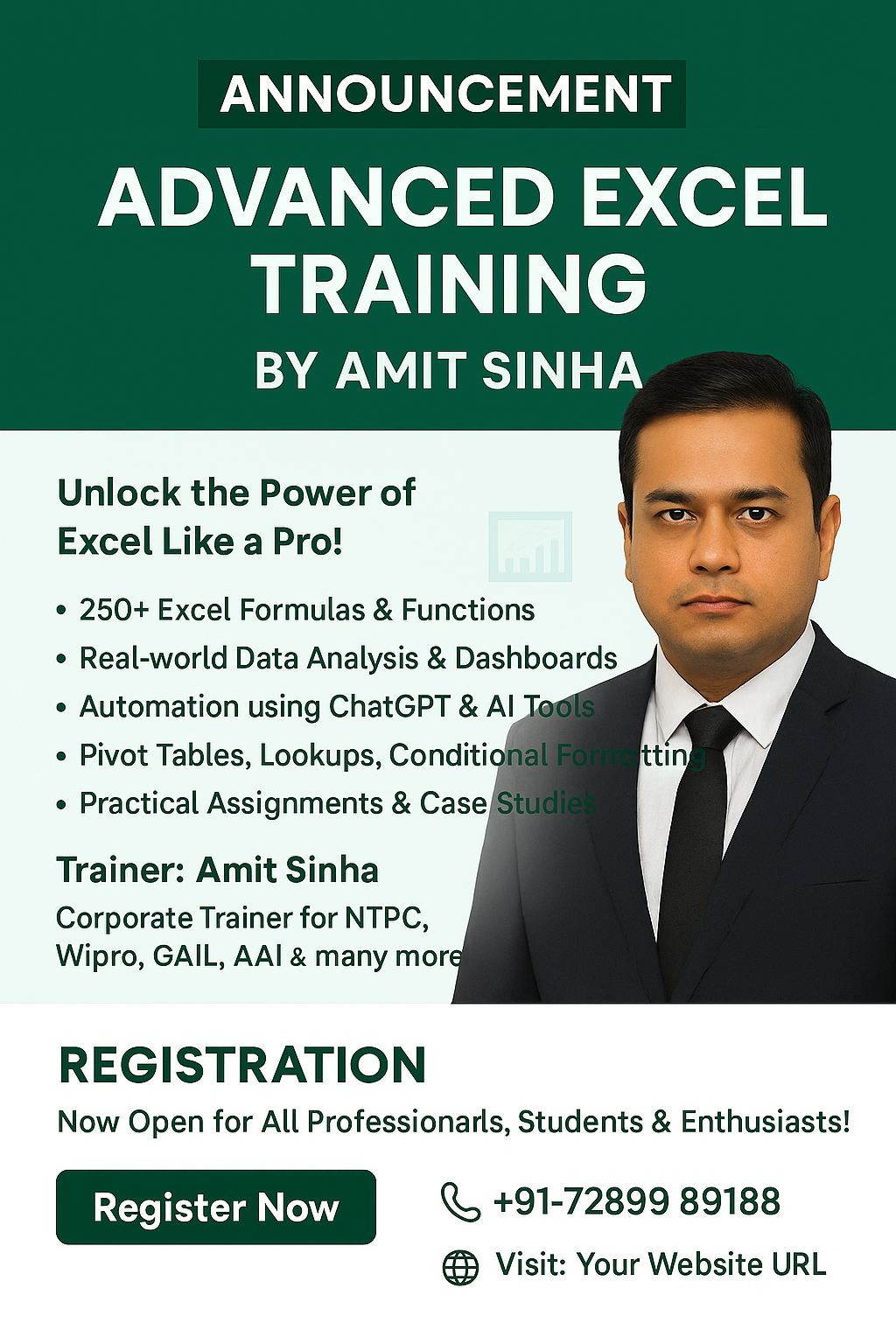 Professional Workshop on Advanced Excel